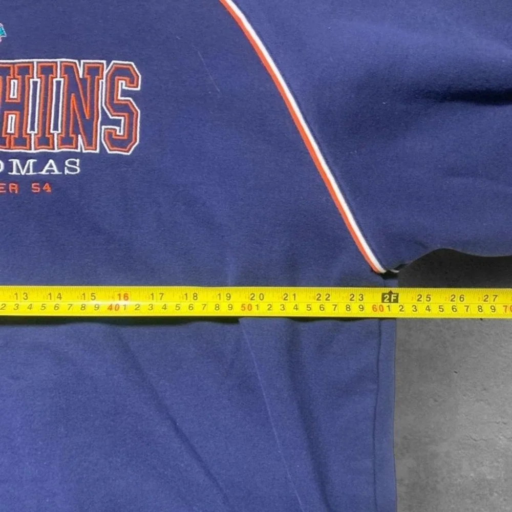 Vintage Zach Thomas Miami Dolphins‎ NFL Players Embroidered Crewneck